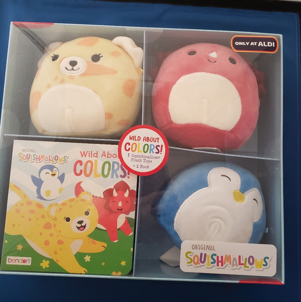 Squishmallows Aldi exclusive learning boxed set.